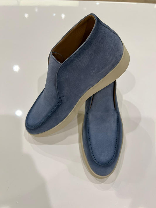 High-Top-Loafer Jeansblau