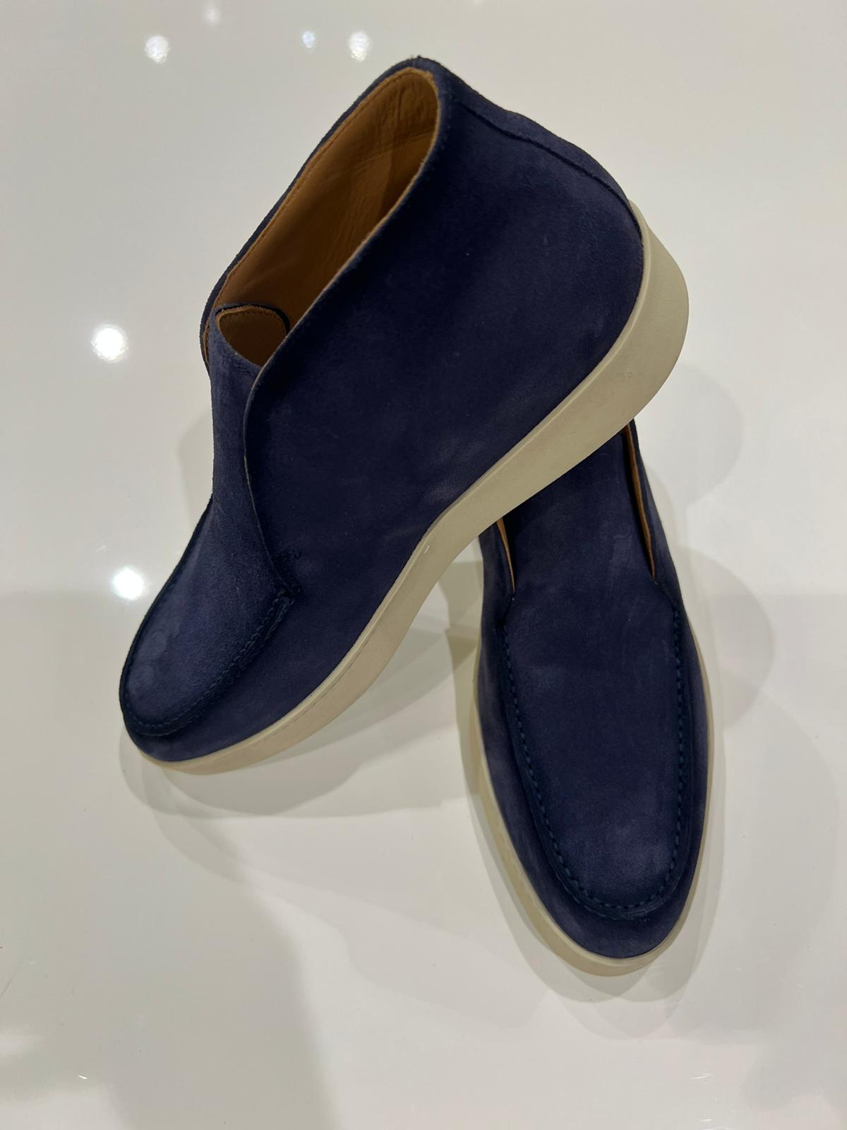 High-Top-Loafer Marineblau