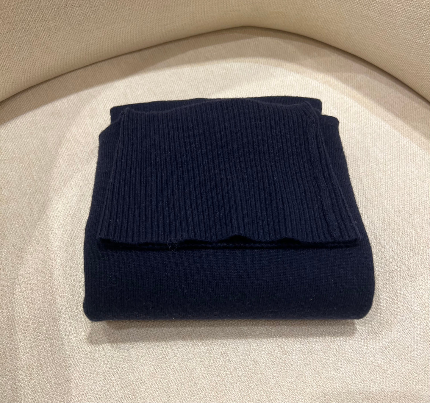Rollkragenpullover Blau
