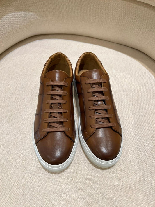 Sneaker Cognacbraun